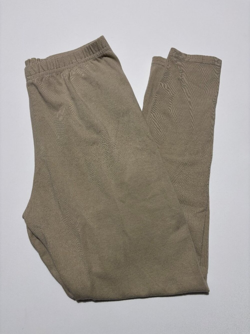 Eddie Bauer Tan Cream Cotton Cabin Cozy Leggings